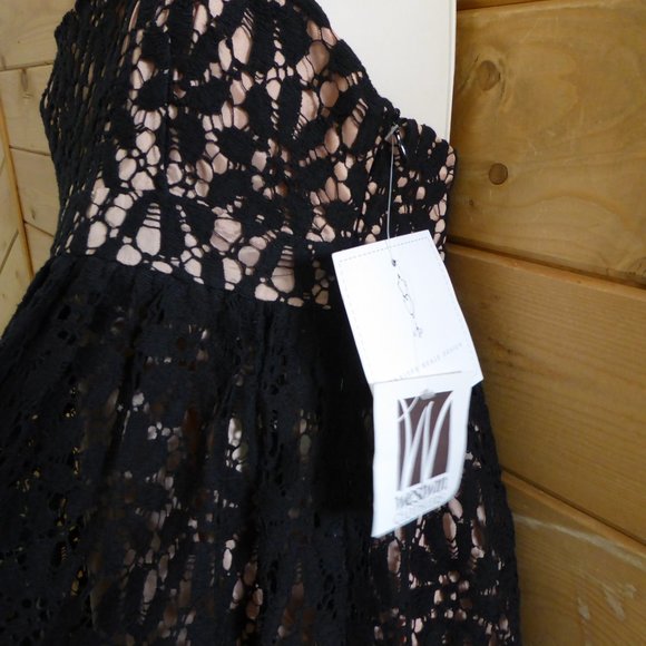 Jennifer Reale Design Nelly Lace Floral Cami Party Evening Dating Dress NWT 6 - Picture 4 of 9